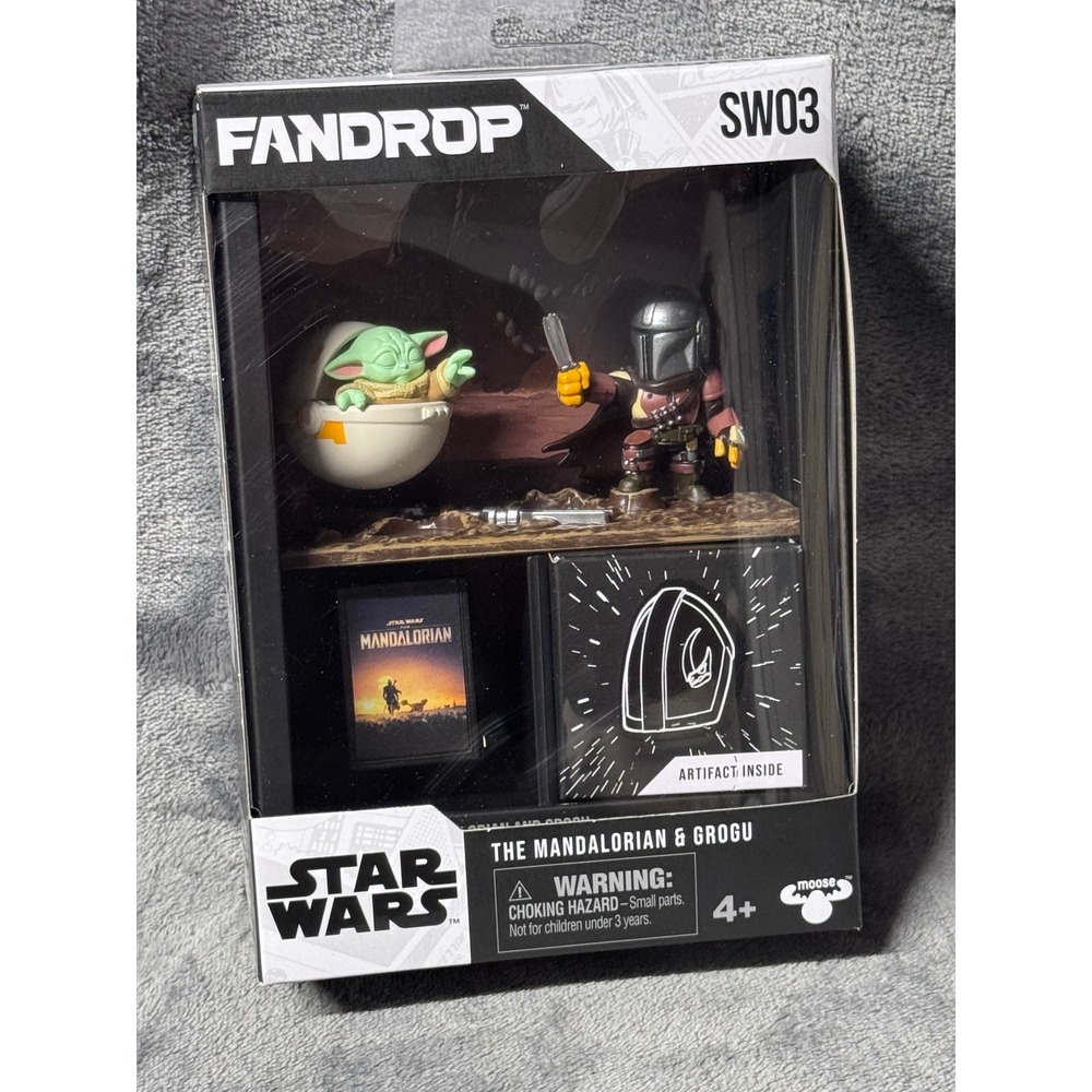 Star Wars FANDROP SW03 The Mandalorian & Grogu Moose Toys Diorama New Artifact
